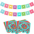 Papel Picado Felt Banner Garland (Day of the Dead, Reusable)