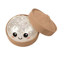 Cute Glitter Bun Squishy Toy - Transparent Stress Relief Squeeze Fidget