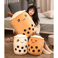 Boba Tea Cup Plush Pillow - Cute Fruit Drink Stuffed Toy