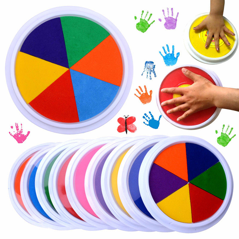 Washable Finger Paint - Non-Toxic Kids Fingerprint Mud Art Set