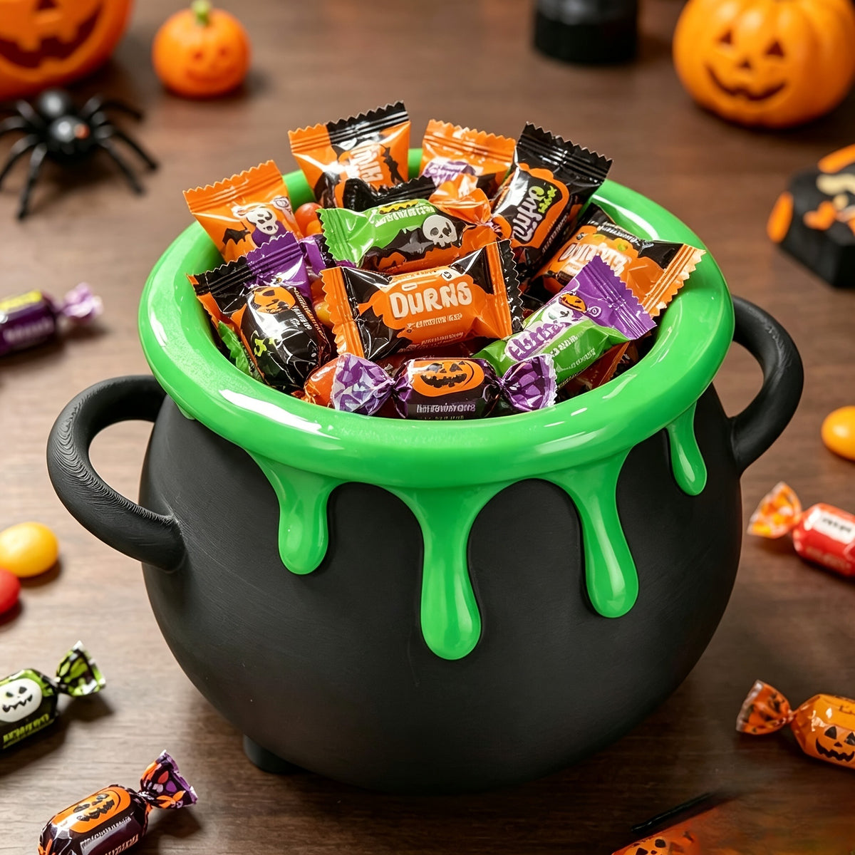 Tarot Hand & Cauldron Candy Bowl (Witchy Halloween Decor)
